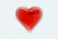 Ogrzewacz w kształcie serca z logo